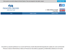 Tablet Screenshot of crucerosprincess.com